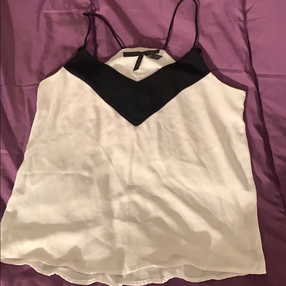 Black & white blouse